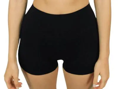 Short deportivo de cintura alta negro