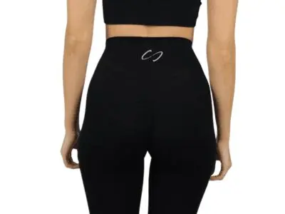 Leggings largos negros de cintura alta