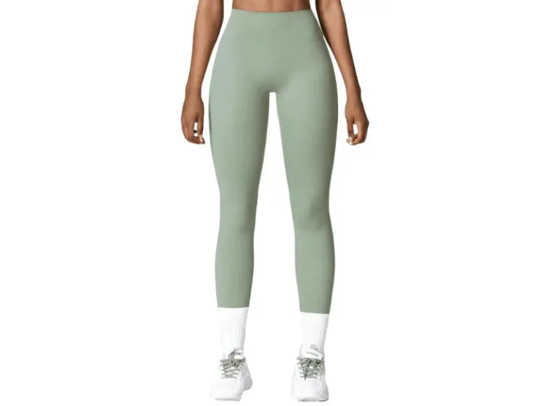 Leggings largos verdes de cintura alta