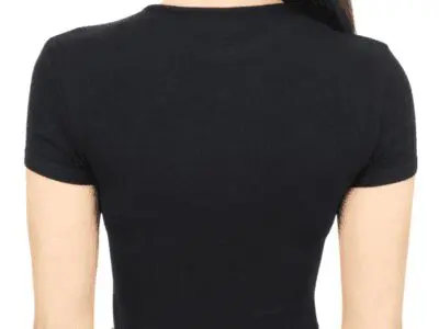 Body manga corta negro