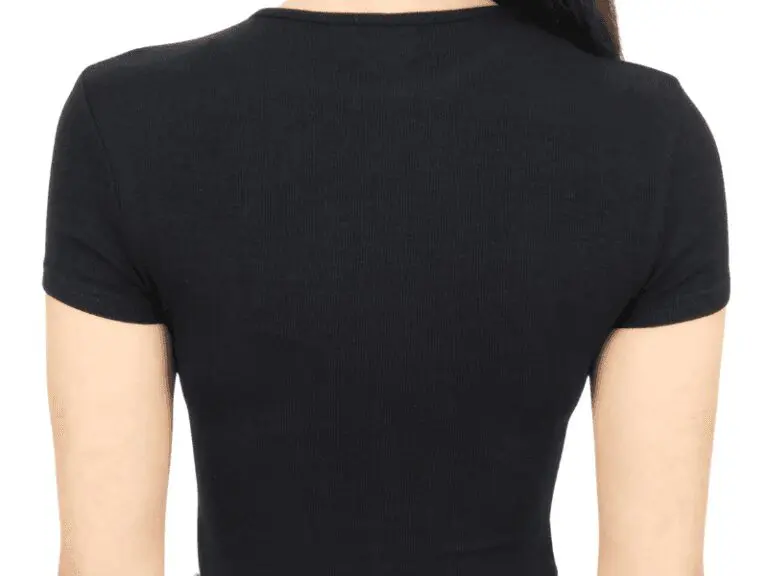 Body manga corta negro