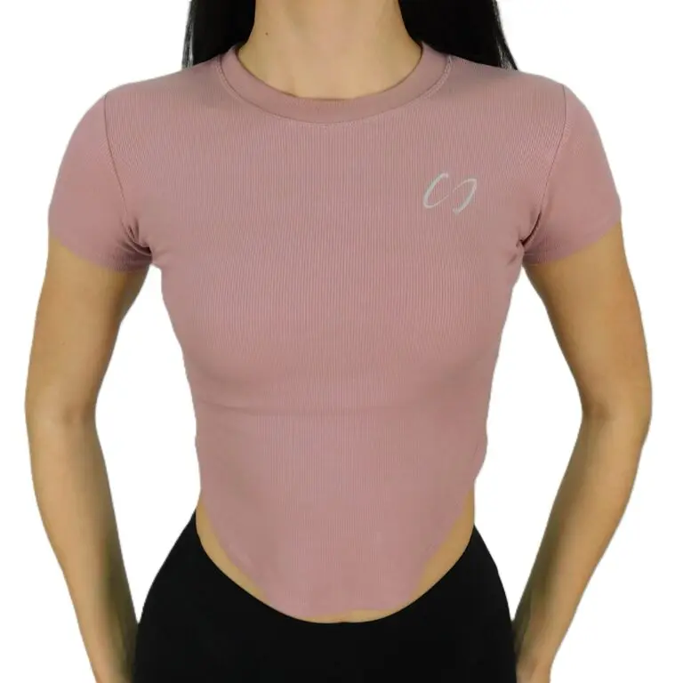 camiseta rosa palo Comfy & Cool con top interior incluido