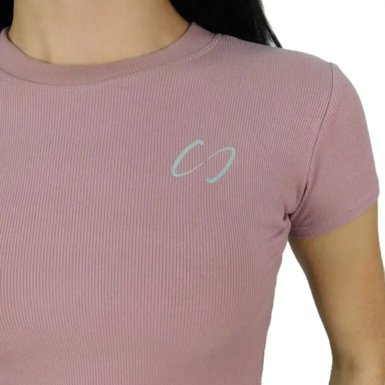 camiseta rosa palo Comfy & Cool con top interior incluido