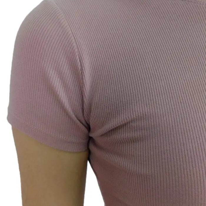 camiseta rosa palo Comfy & Cool con top interior incluido