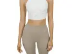Leggings largos beige de cintura alta