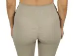 Leggings largos beige de cintura alta