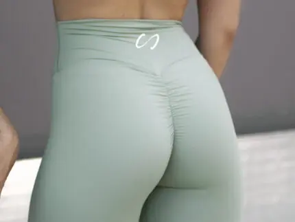 Leggings scrunch bum verdes