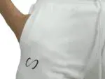 Pantalón Jogger de Tiro Alto blanco