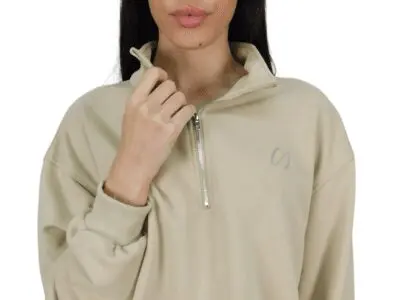 Sudadera de primavera/otoño con cuello alto y media cremallera