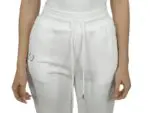 Pantalón Jogger de Tiro Alto blanco