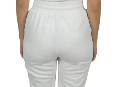 Pantalón Jogger de Tiro Alto blanco
