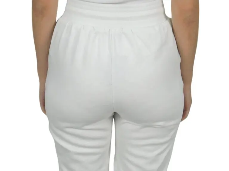 Pantalón Jogger de Tiro Alto blanco