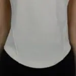 Camiseta de punto de manga corta beige